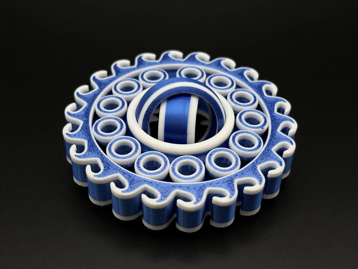 Gyroscopic Fidget Spinner Wave