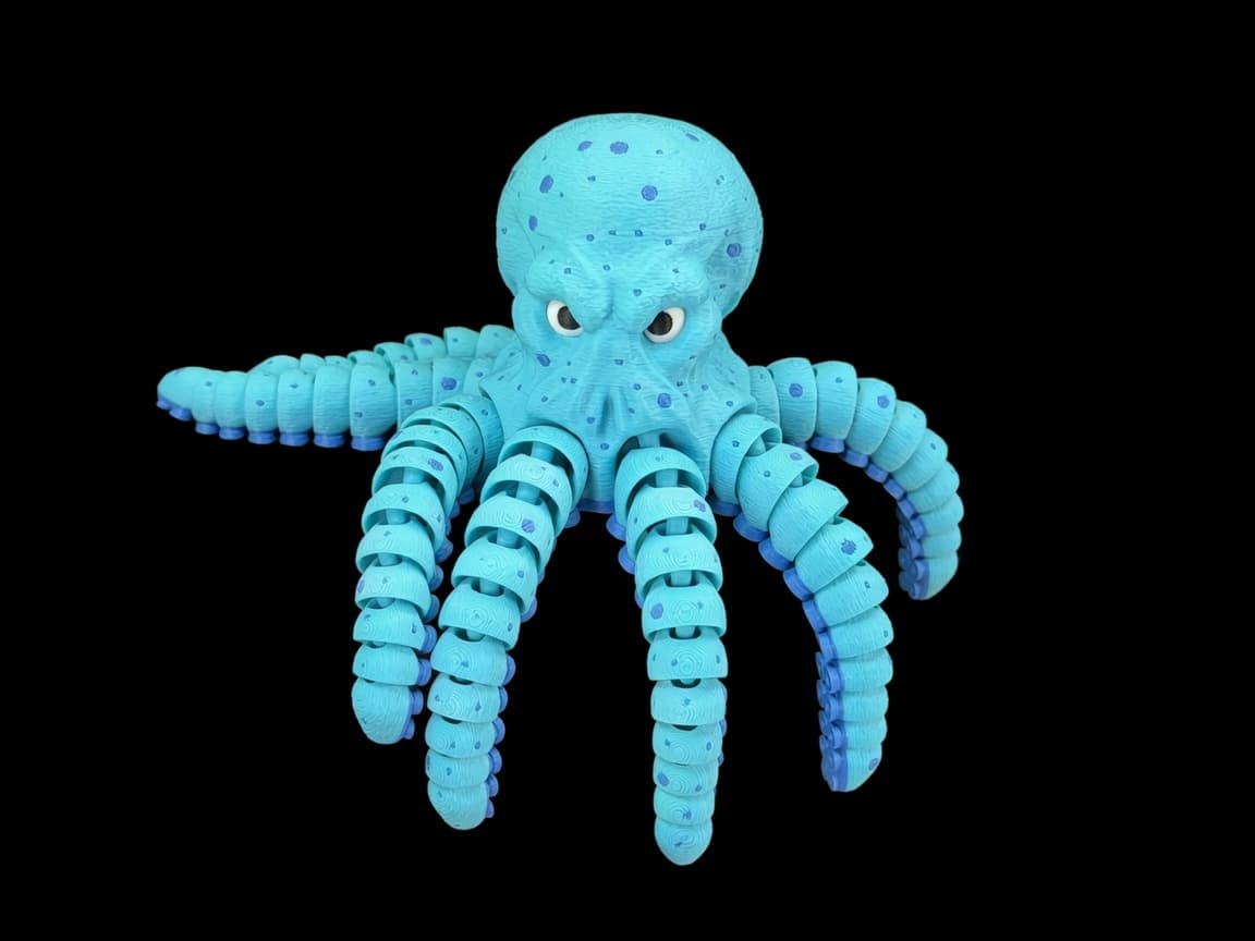 Angry Blue Octopus